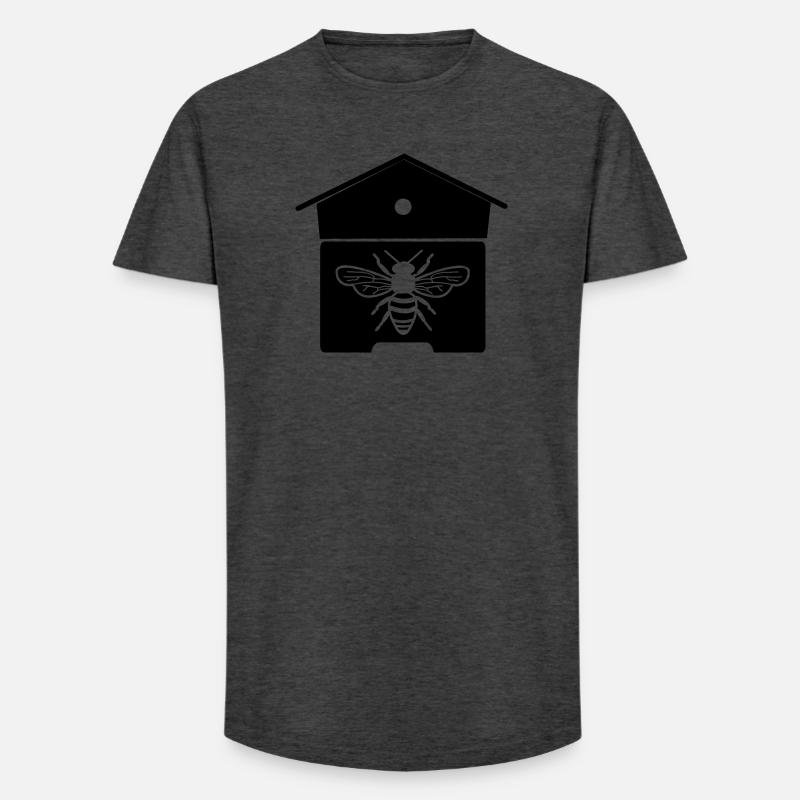 Bienenhaus oder Bienennest - Long Fit Männer T-Shirt - Anthrazit
