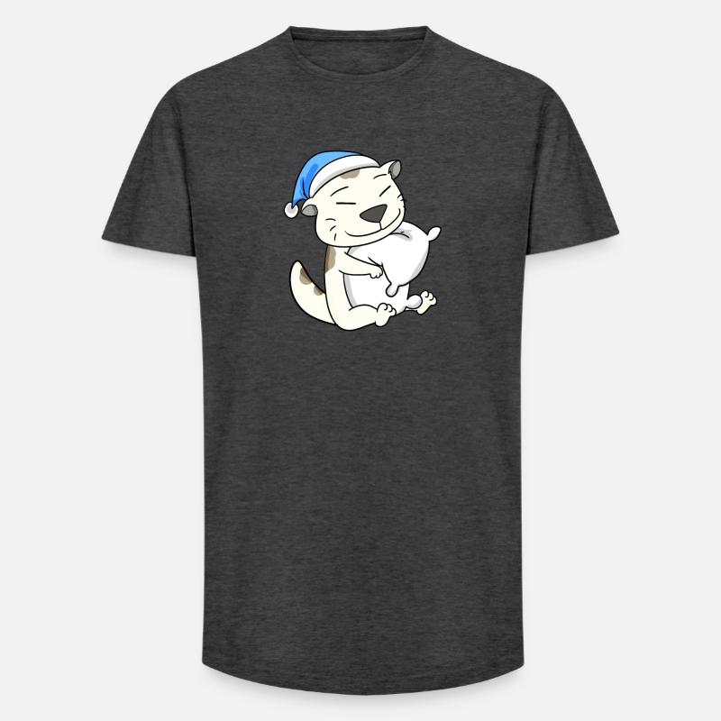 Katze Katzenrasse Devon Rex - Long Fit Männer T-Shirt - Anthrazit