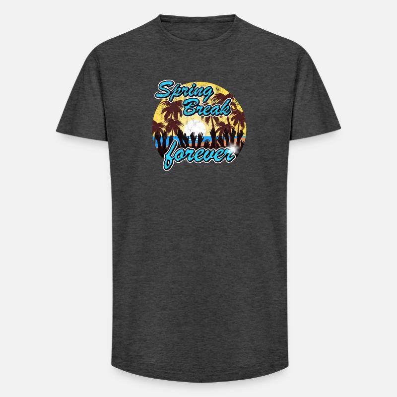 Spring Break forever - Long Fit Männer T-Shirt - Anthrazit
