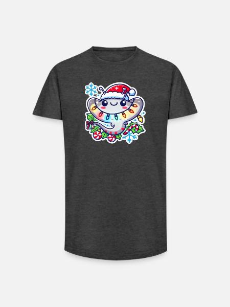 Holiday Ray of Joy - Long Fit Men's T-Shirt - charcoal grey