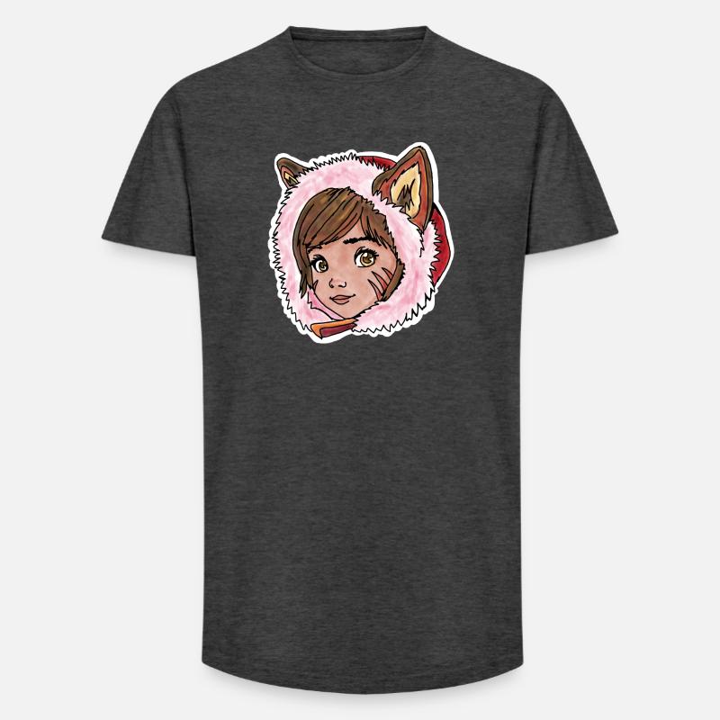 Rotkäppchen als kleiner Wolf - Long Fit Männer T-Shirt - Anthrazit