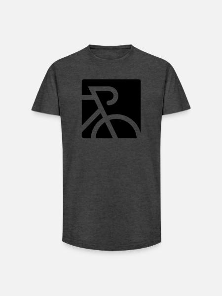 Stylized road bike with drop bar - Long Fit Men's T-Shirt - charcoal grey