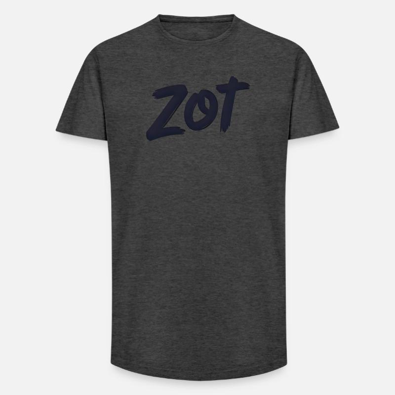 Zot – Flämisches Statement-Hemd - Long Fit Männer T-Shirt - Anthrazit