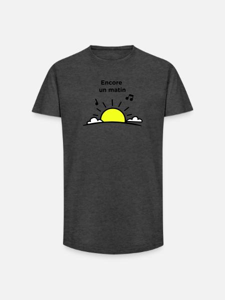 Ein weiterer Morgen - Long Fit Männer T-Shirt - Anthrazit