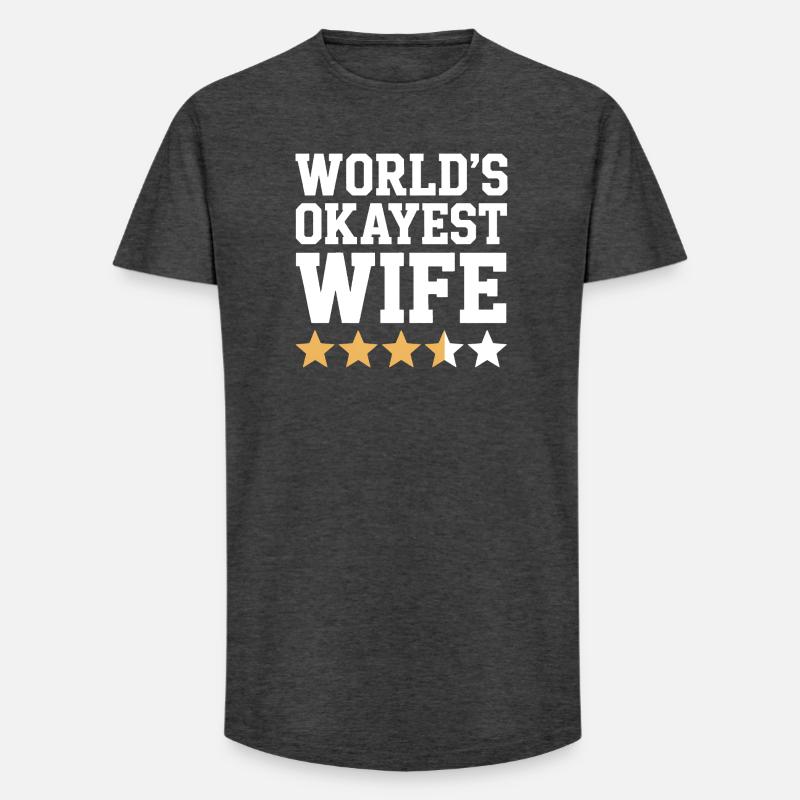 Die beste Ehefrau der Welt - Long Fit Männer T-Shirt - Anthrazit