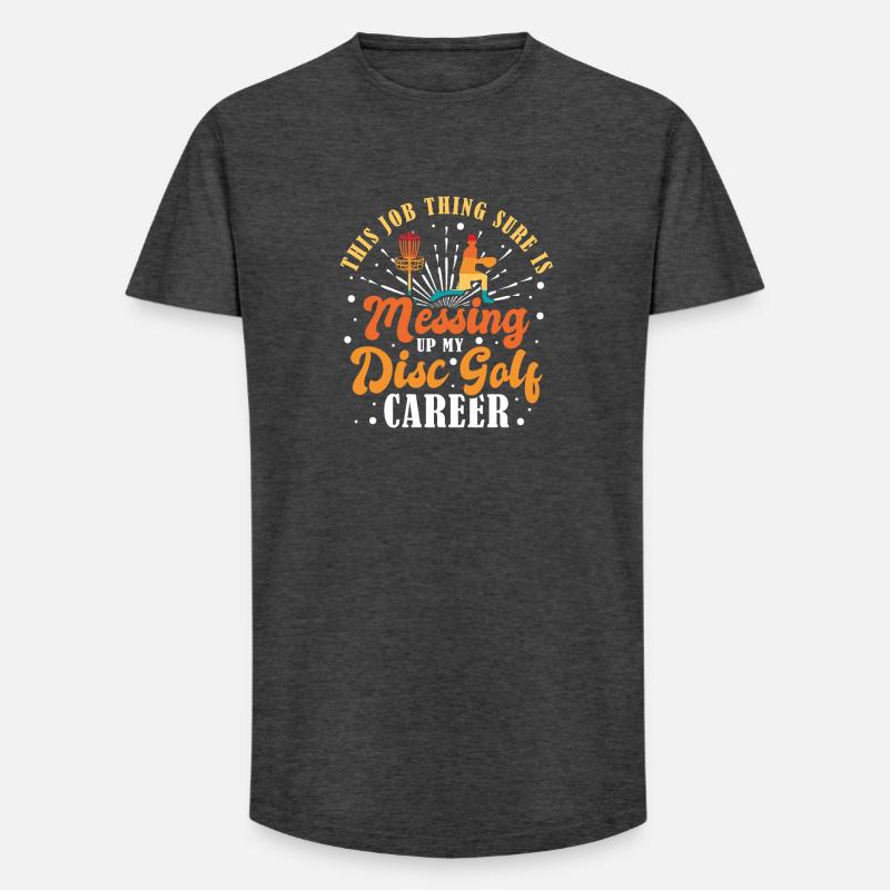 Disc Golf Geschenke Discgolf - Long Fit Männer T-Shirt - Anthrazit