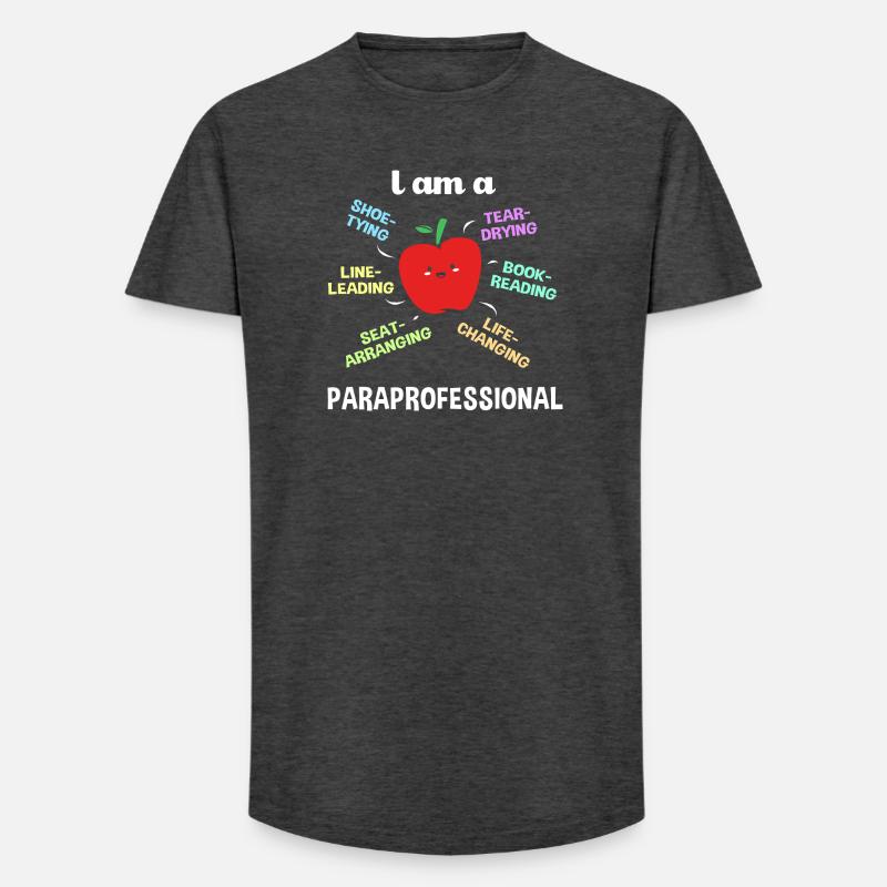 Lehrerassistent Paraprofessional Paraeducator - Long Fit Männer T-Shirt - Anthrazit