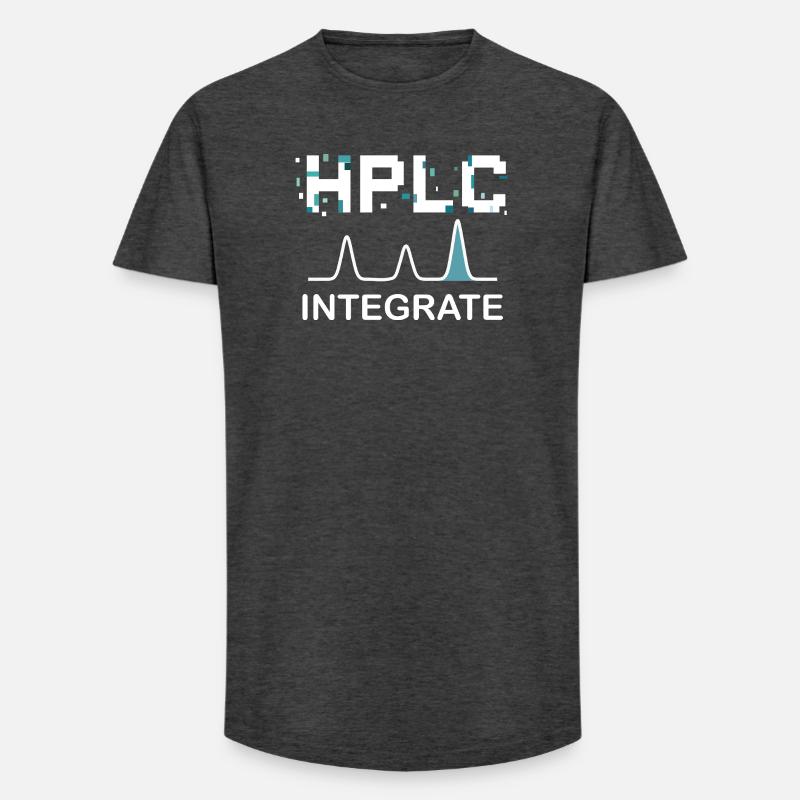 HPLC Integrate Performance Liquid Chromatography - Long Fit Männer T-Shirt - Anthrazit