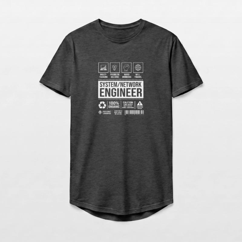 Network Computer Scientist Programmer Admin Long Fit Men's T-Shirt