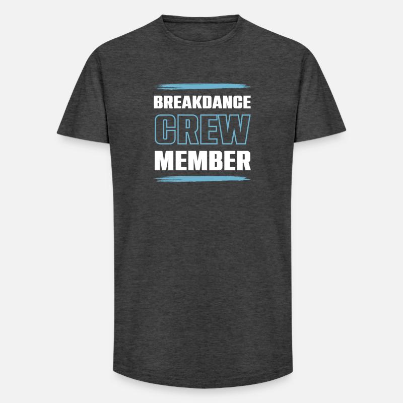 Breakdance Crew - Long Fit Männer T-Shirt - Anthrazit