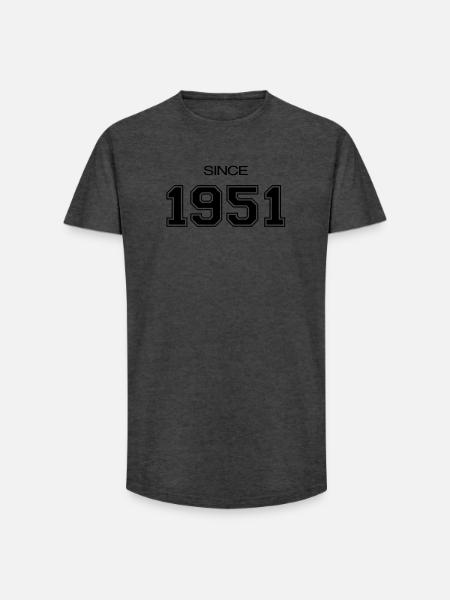 1951 birthday gift - Long Fit Men's T-Shirt - charcoal grey