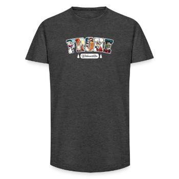 Frohe Weihnachten - Long Fit Männer T-Shirt - Anthrazit - Vorne - AI Model Male 185 light (185cm)