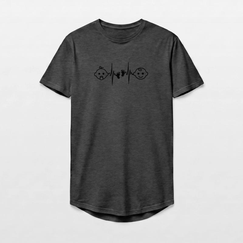 Baby Mädchen oder Junge Long Fit Männer T-Shirt
