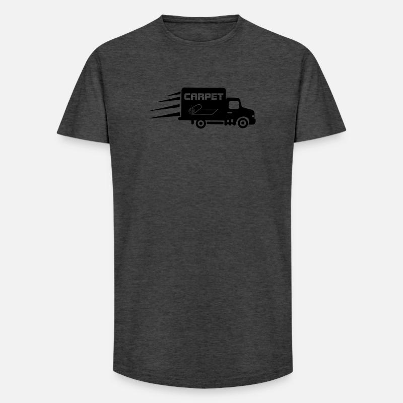 Teppichrollen Logo Auto - Long Fit Männer T-Shirt - Anthrazit