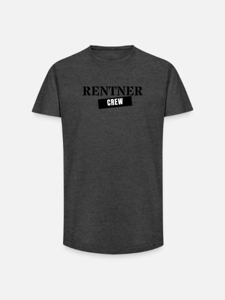 Retired Crew - Retirement Gift Team - Long Fit Men's T-Shirt - charcoal grey