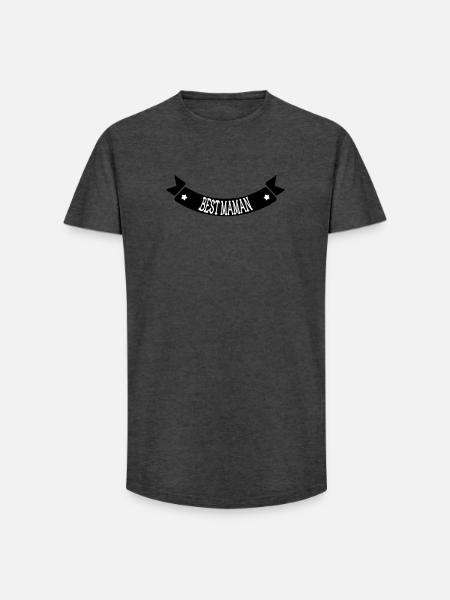 Best Mom - Mother's Day - Long Fit Men's T-Shirt - charcoal grey