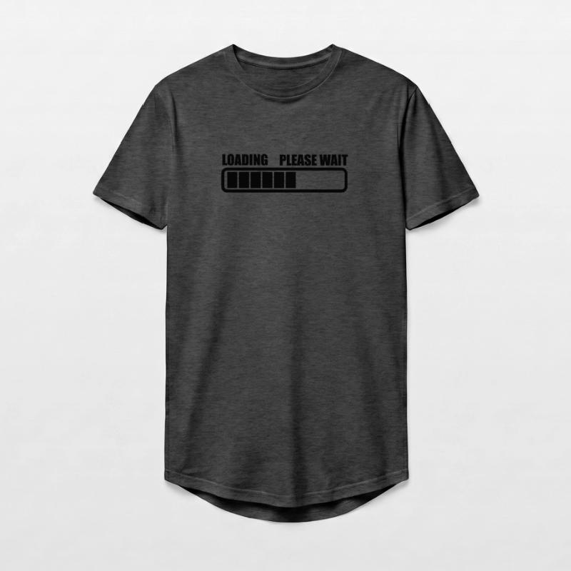Loading wait a while Long Fit Men's T-Shirt