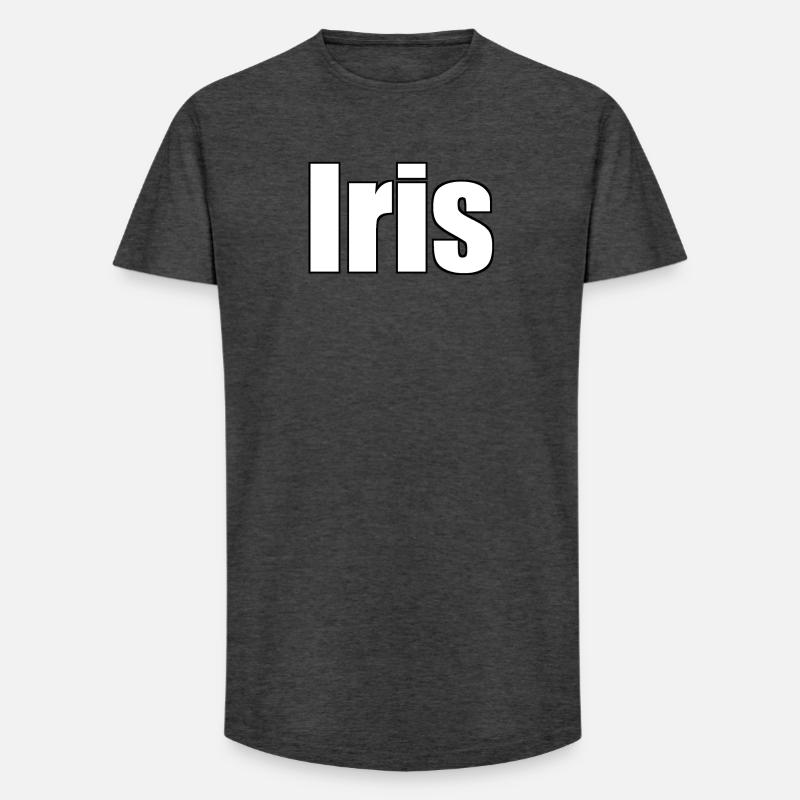 Iris - Long Fit Männer T-Shirt - Anthrazit