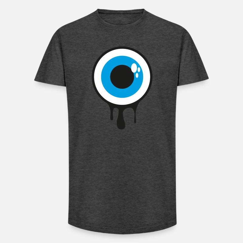 Dripping Eye - Long Fit Männer T-Shirt - Anthrazit
