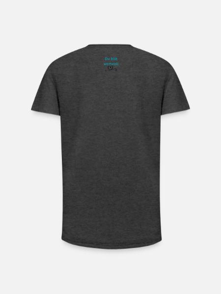 LIEBEVOLL wertvoll - Long Fit Männer T-Shirt - Anthrazit