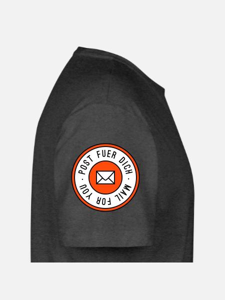 Post fuer dich dreifarbig - Long Fit Männer T-Shirt - Anthrazit