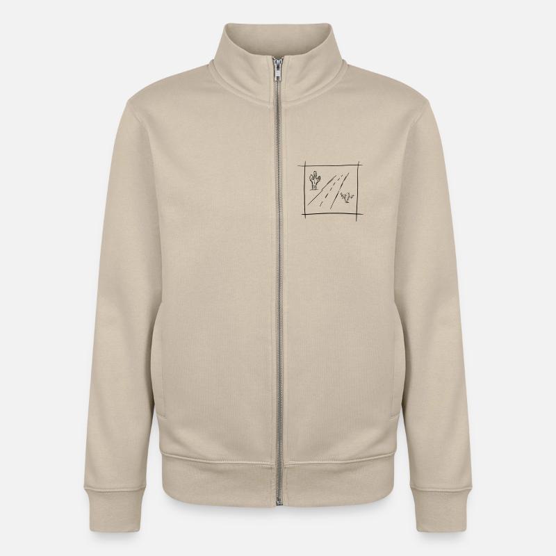Highway - Unisex Organic Zip Sweatshirt von Stanley/Stella - Cremebeige
