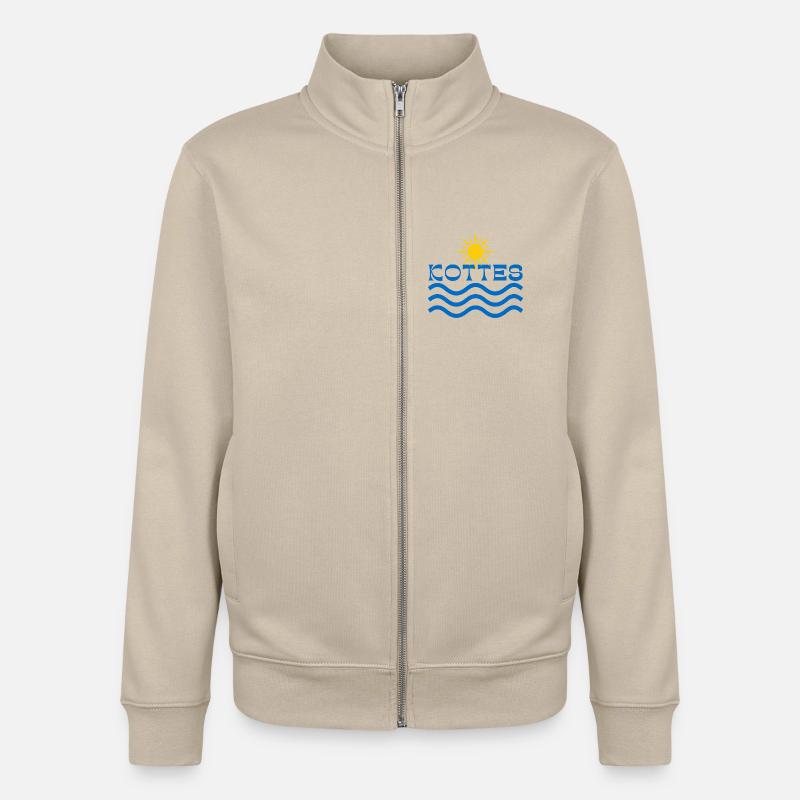 Kottes Sun Waves - Unisex Organic Zip Sweatshirt by Stanley/Stella - desert dust