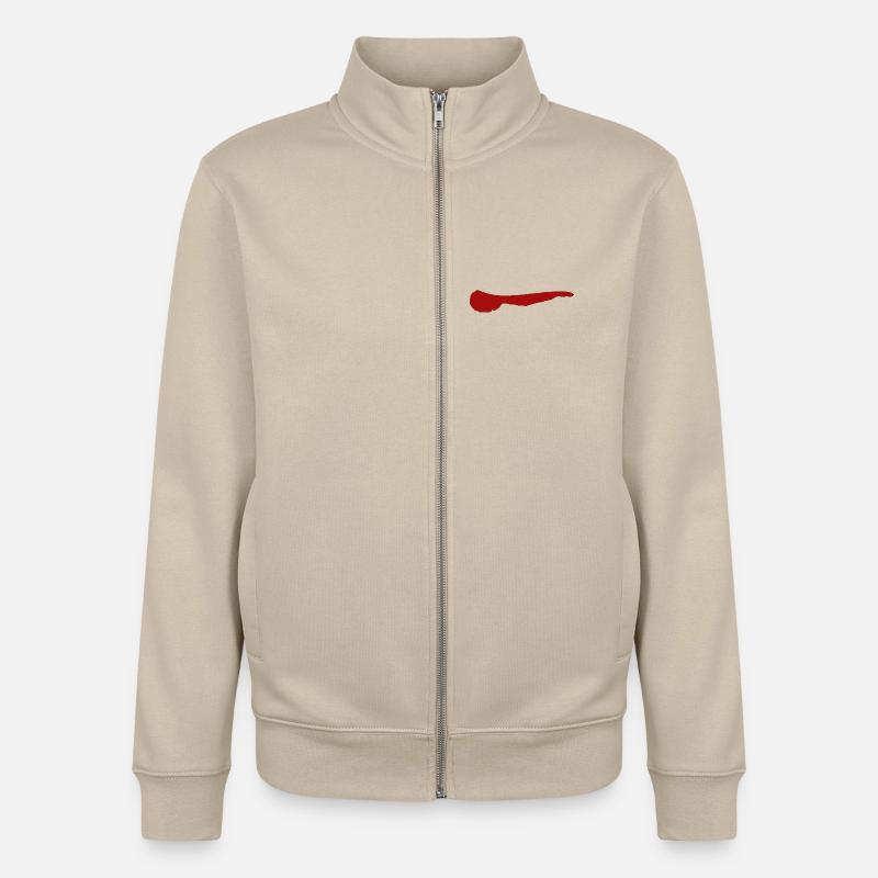Île d’Ameland - Sweat zippé unisexe en coton bio Stanley/Stella - beige crème