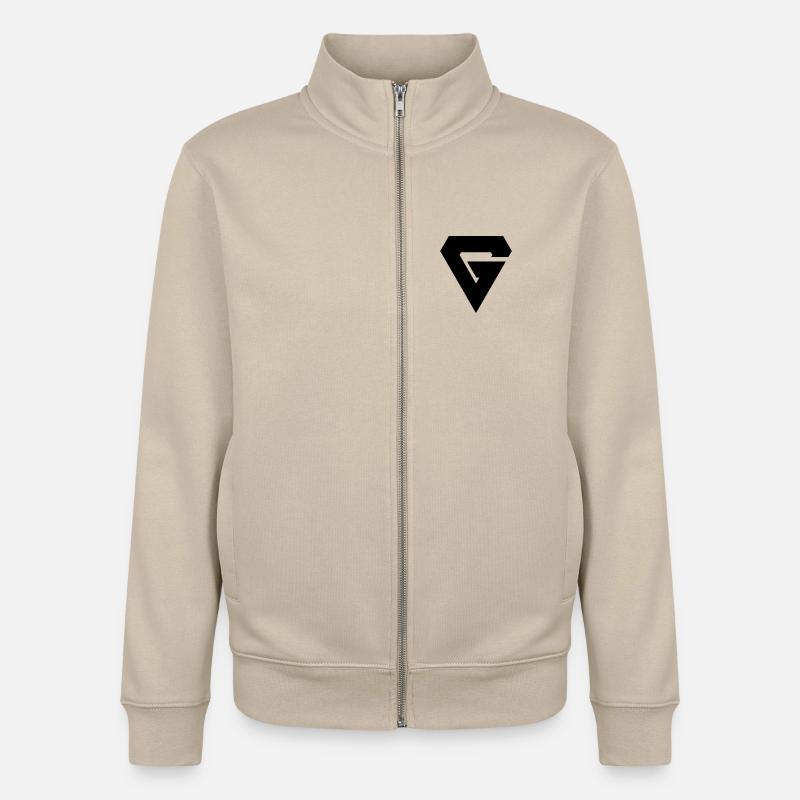 G - Sweat zippé unisexe en coton bio Stanley/Stella - beige crème