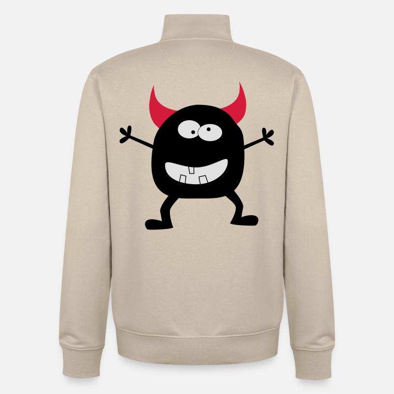Teufelchen - Unisex Organic Zip Sweatshirt von Stanley/Stella - Cremebeige
