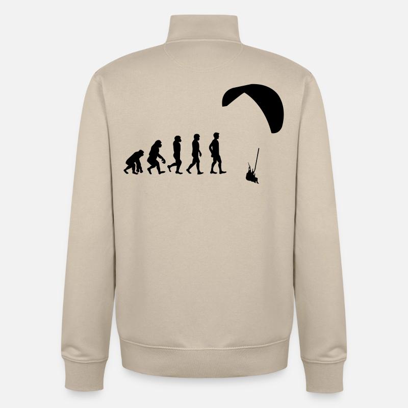 Evolution glider - Unisex Organic Zip Sweatshirt by Stanley/Stella - desert dust