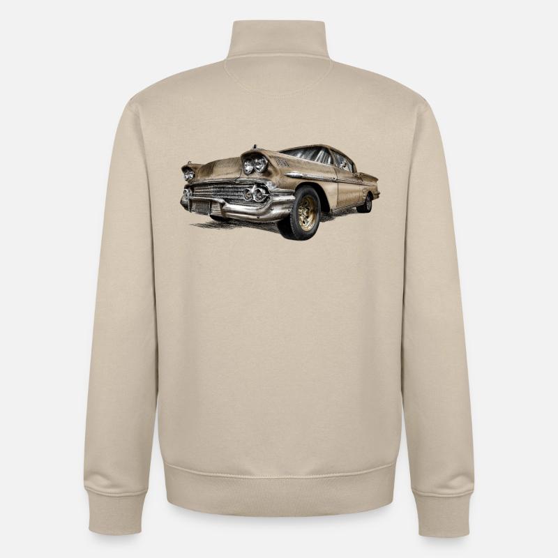 Oldtimer - Sweat zippé unisexe en coton bio Stanley/Stella - beige crème