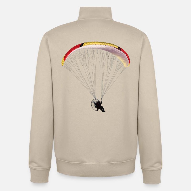 Paramotor - Sweat zippé unisexe en coton bio Stanley/Stella - beige crème