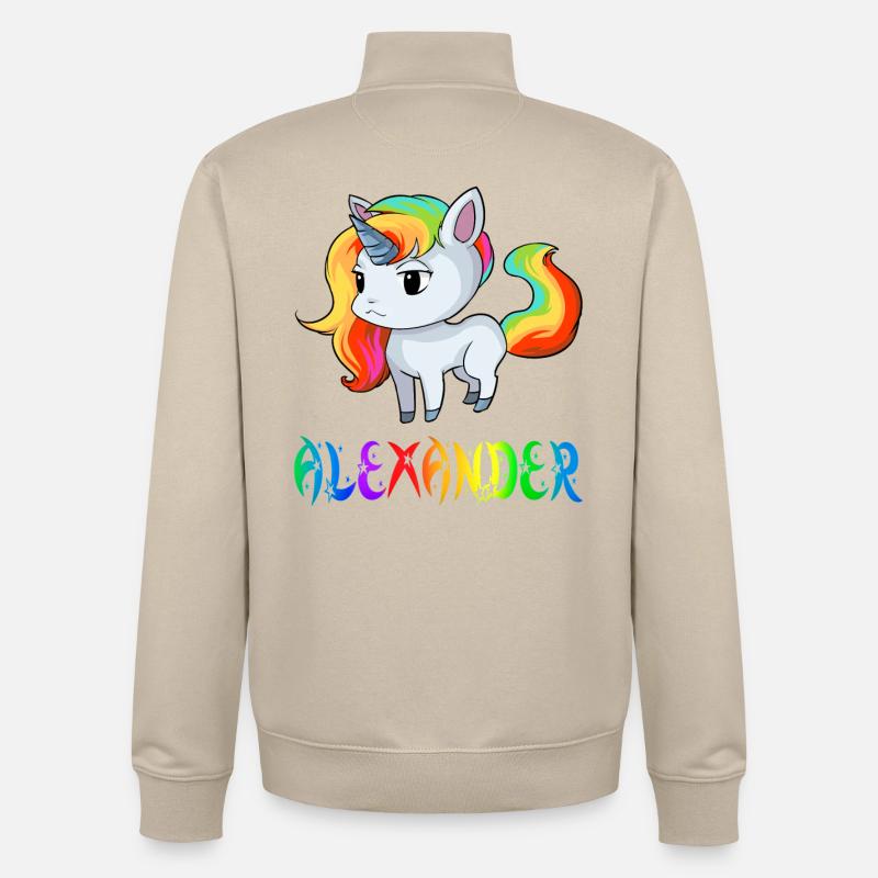 Alexander Einhorn - Sweat zippé unisexe en coton bio Stanley/Stella - beige crème