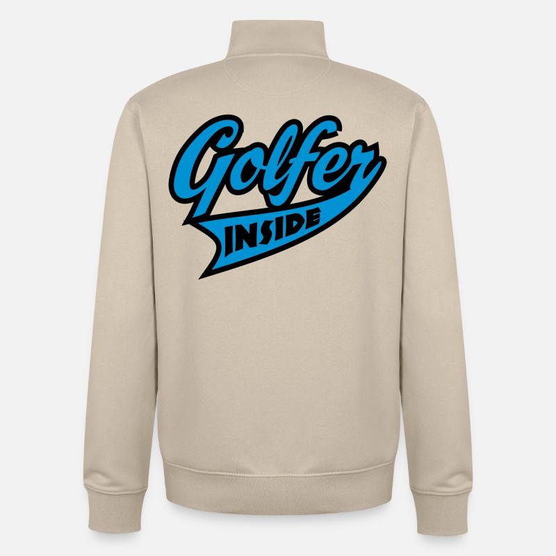 golf - Sweat zippé unisexe en coton bio Stanley/Stella - beige crème