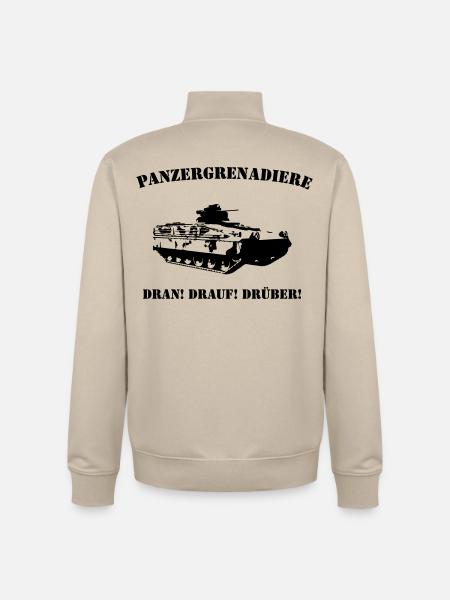 Panzergrenadiere Logo - Unisex Organic Zip Sweatshirt von Stanley/Stella - Cremebeige