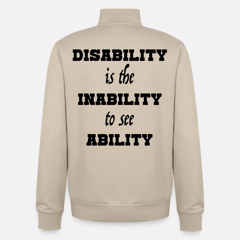 Fähigkeit4 - Unisex Organic Zip Sweatshirt von Stanley/Stella - Cremebeige