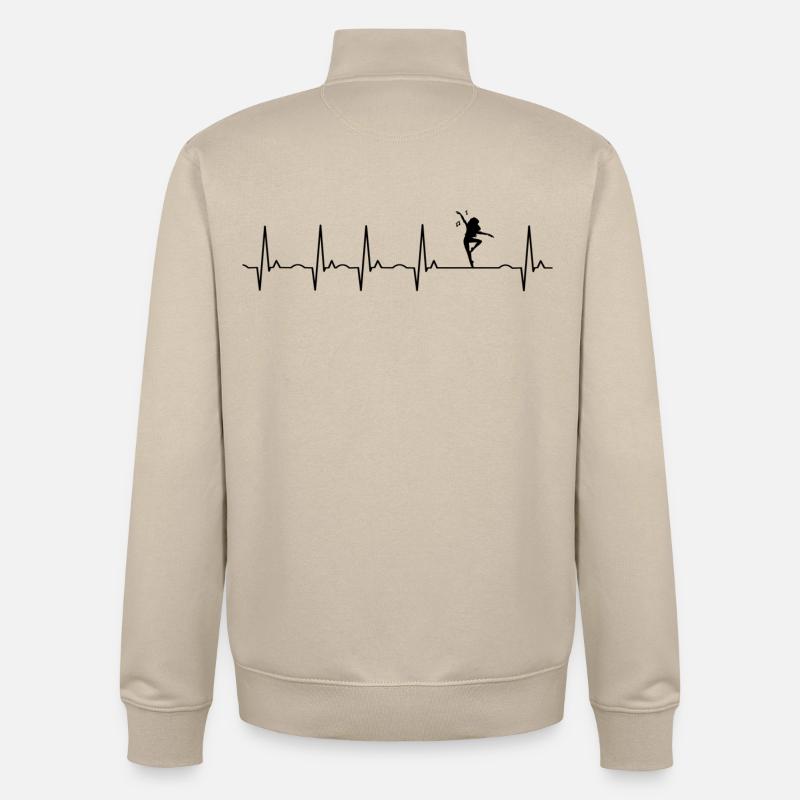 Dance - Unisex Organic Zip Sweatshirt by Stanley/Stella - desert dust