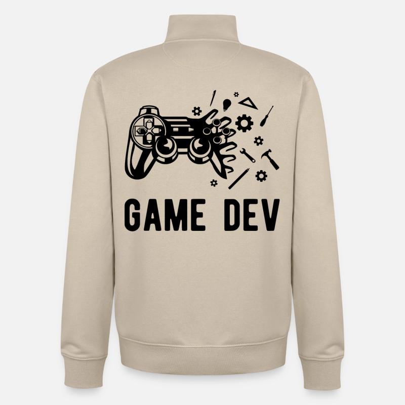 Game Dev - Unisex Organic Zip Sweatshirt von Stanley/Stella - Cremebeige