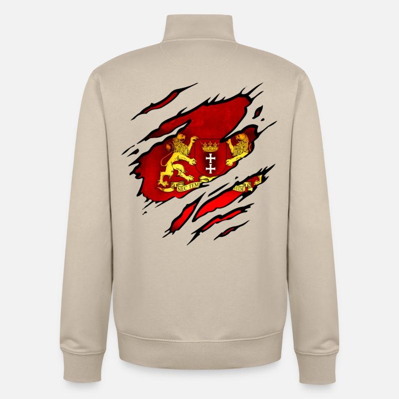 Danzig - Polen - Unisex Organic Zip Sweatshirt von Stanley/Stella - Cremebeige