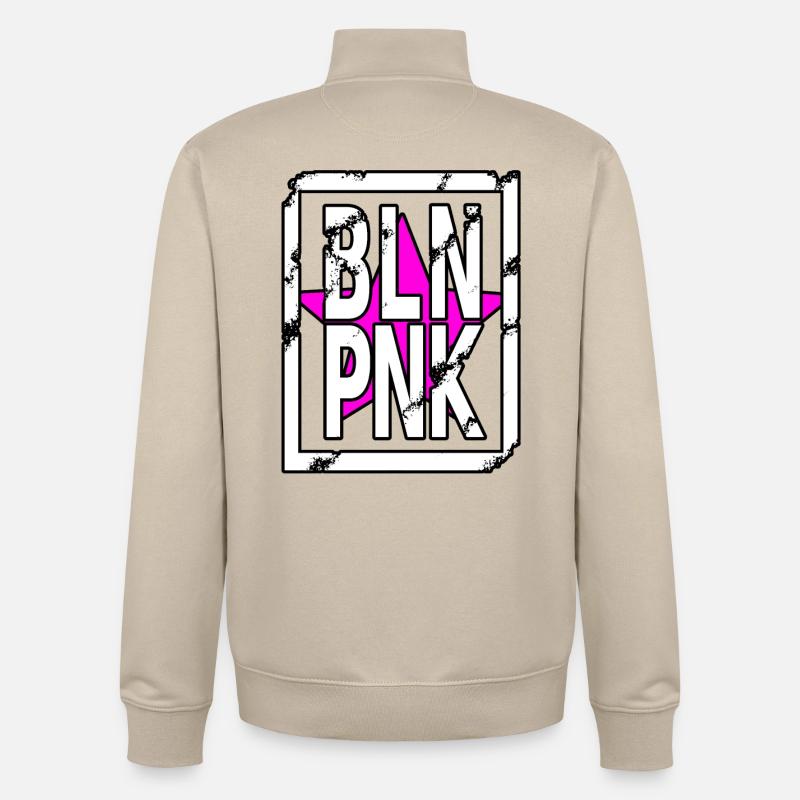 Expressive Bling Pink Design - Unisex Organic Zip Sweatshirt von Stanley/Stella - Cremebeige