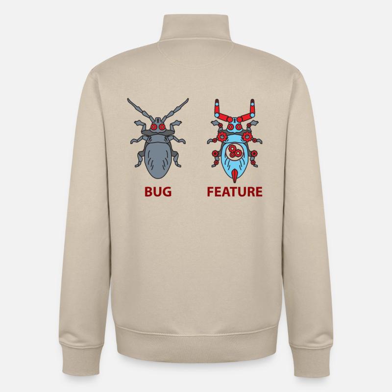 Programmierer Witz - Unisex Organic Zip Sweatshirt von Stanley/Stella - Cremebeige