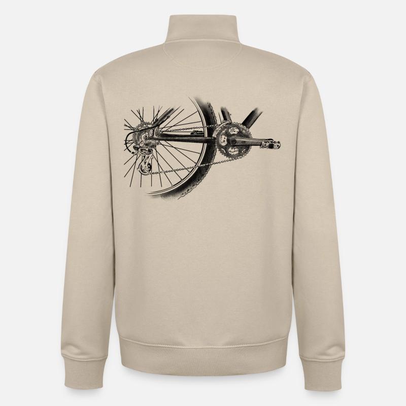 roue - Sweat zippé unisexe en coton bio Stanley/Stella - beige crème