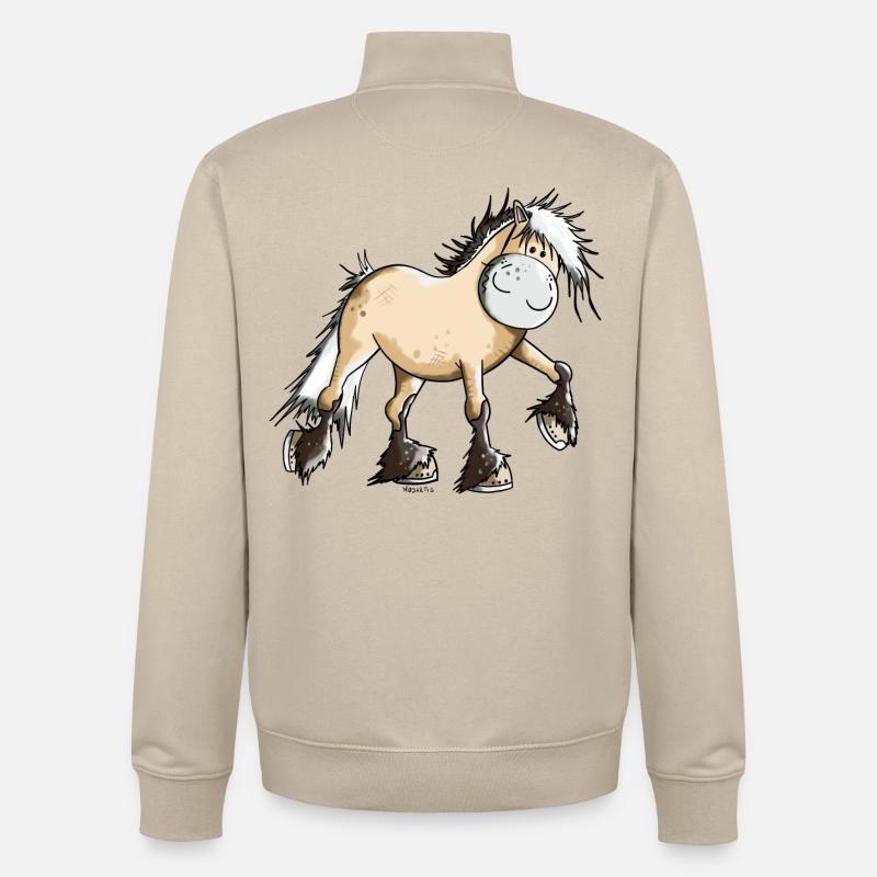 Nele der Norweger - Unisex Organic Zip Sweatshirt von Stanley/Stella - Cremebeige