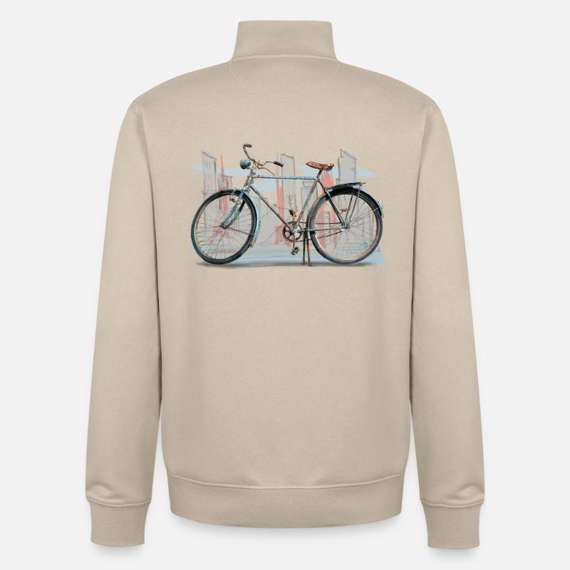 Bicycle - Sweat zippé unisexe en coton bio Stanley/Stella - beige crème