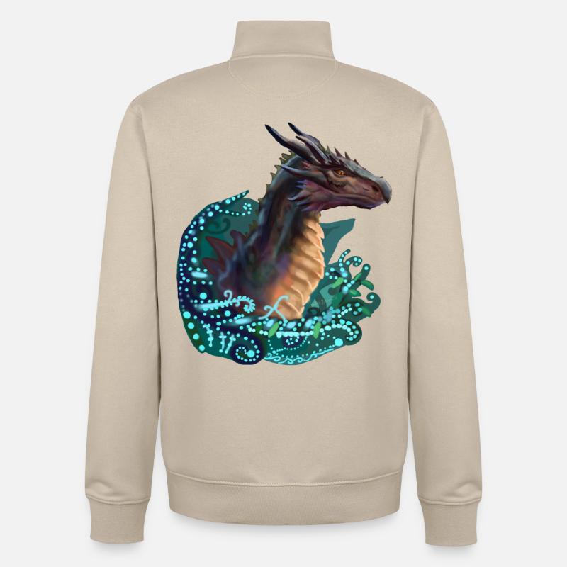dragon - Sweat zippé unisexe en coton bio Stanley/Stella - beige crème