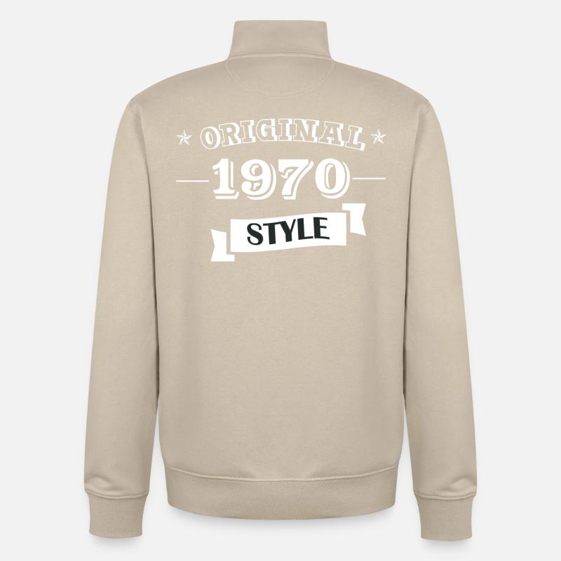 Original 1970 Style - Unisex Organic Zip Sweatshirt von Stanley/Stella - Cremebeige
