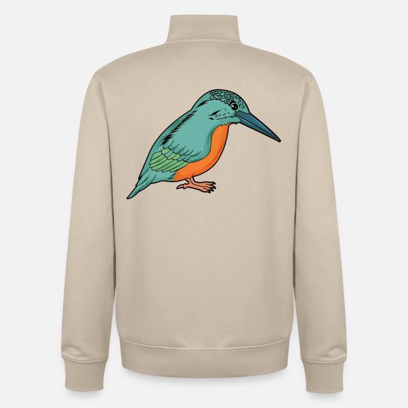 Eisvogel - Unisex Organic Zip Sweatshirt von Stanley/Stella - Cremebeige