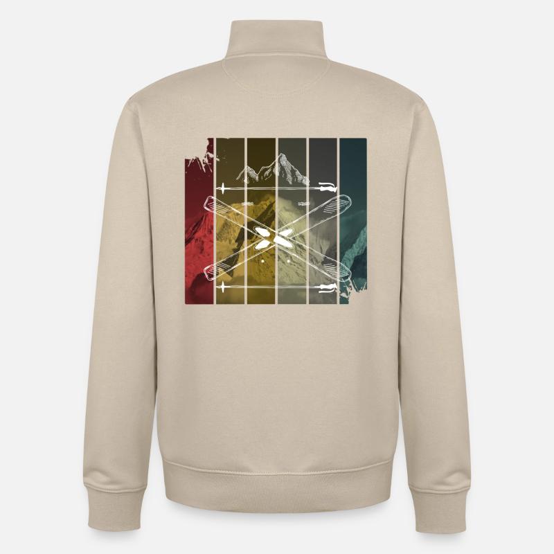 Ski - Unisex Organic Zip Sweatshirt von Stanley/Stella - Cremebeige