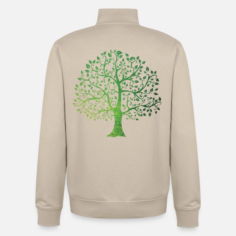 Nature - Sweat zippé unisexe en coton bio Stanley/Stella - beige crème